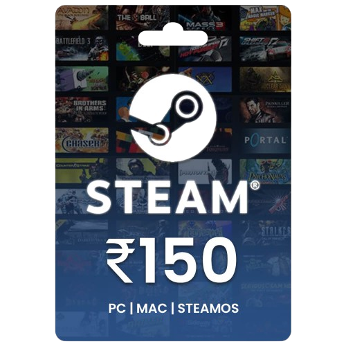 Steam Wallet Gift Card 150 INR Key INDIA